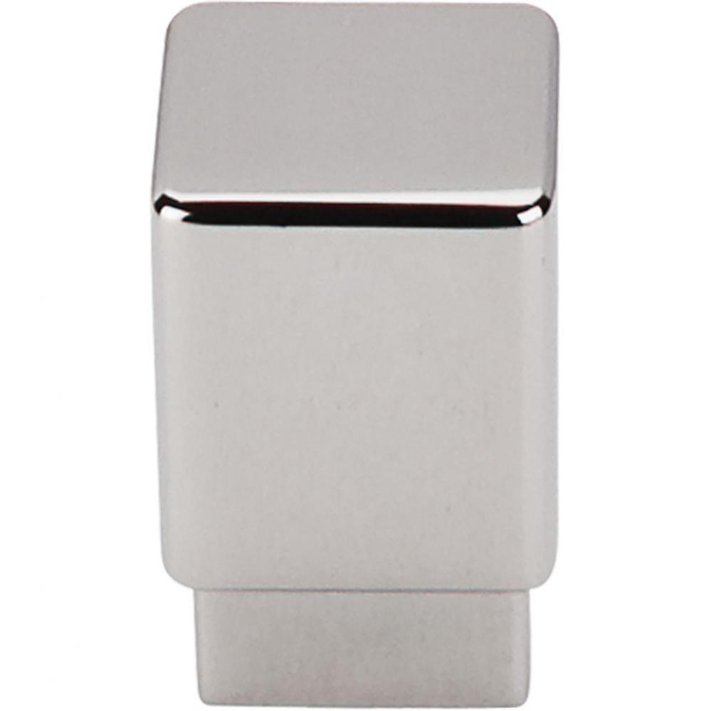 Tapered Square Knob 3/4 Inch Polished Nickel