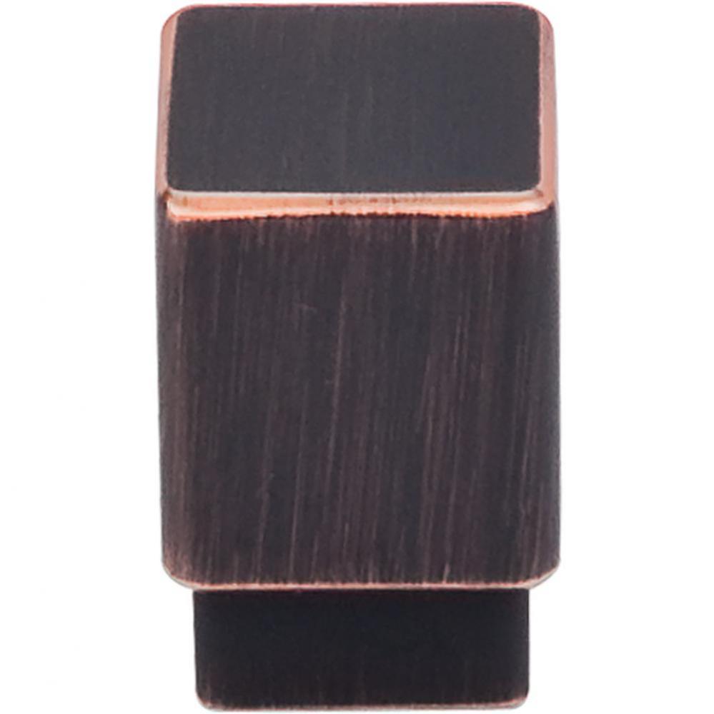 Tapered Square Knob 3/4 Inch Tuscan Bronze