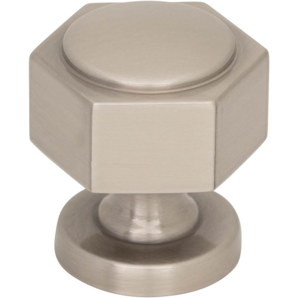 Stanmore Knob 1 1/4 Inch Brushed Satin Nickel