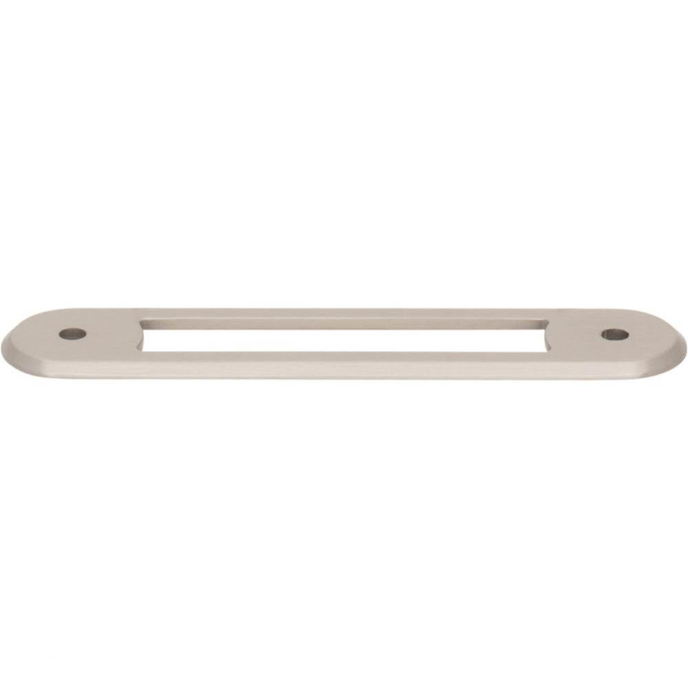 Brockwell Backplate 3 3/4 Inch (c-c) Brushed Satin Nickel