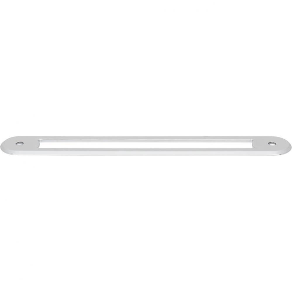 Brockwell Backplate 6  5/16 Inch (c-c) Polished Chrome