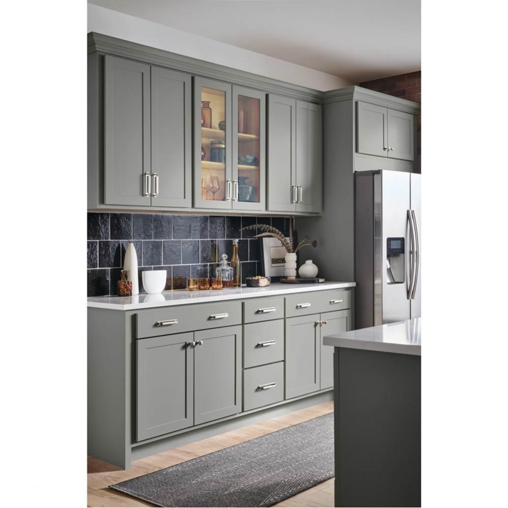 Brockwell Backplate 6  5/16 Inch (c-c) Polished Nickel