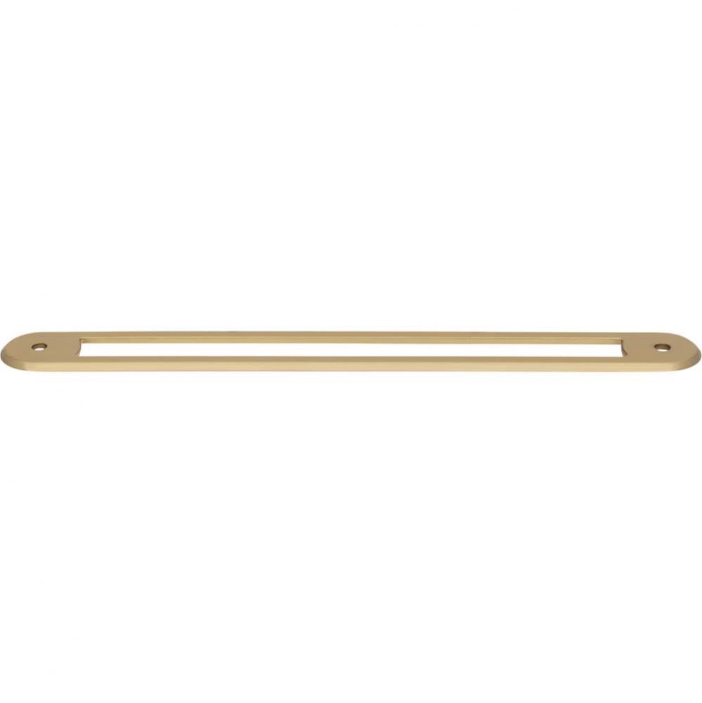 Brockwell Backplate 7 9/16 Inch (c-c) Honey Bronze