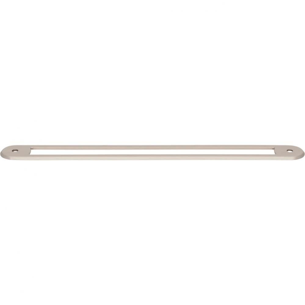 Brockwell Backplate 8 13/16 Inch (c-c) Brushed Satin Nickel