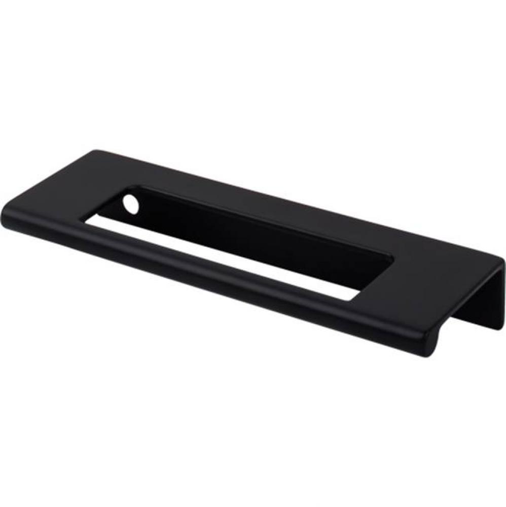 Europa Cut Out Tab Pull 3 3/4 Inch (c-c) Flat Black