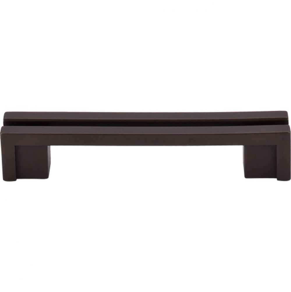 Flat Rail Pull 3 1/2 Inch (c-c) Oil Rubbed Bronze