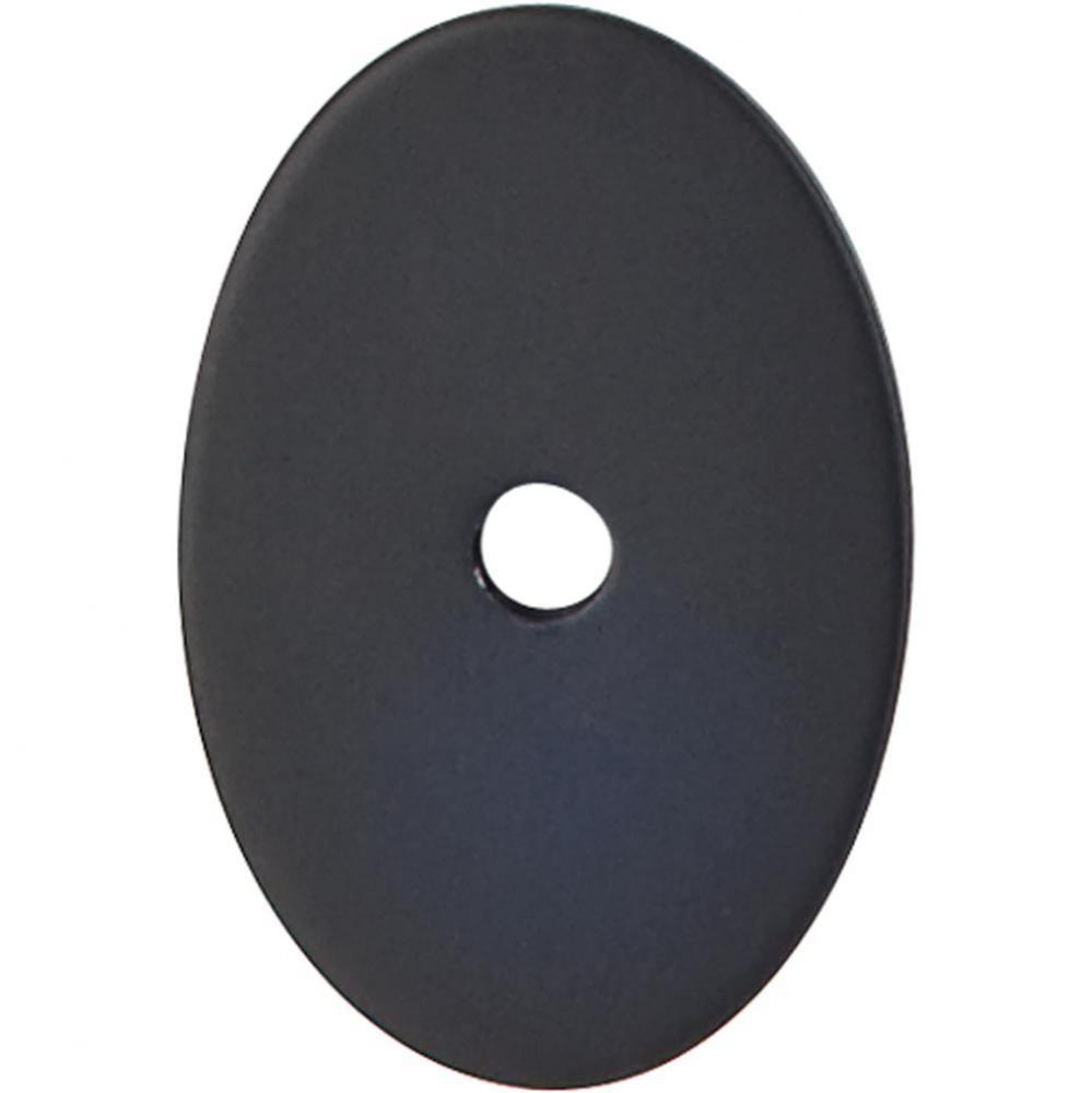 Oval Backplate 1 1/2 Inch Flat Black