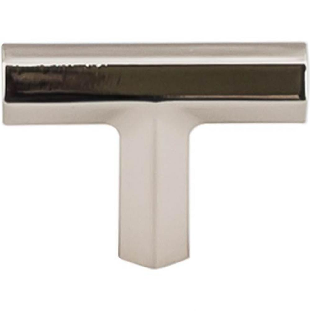 Lydia T Shape Knob 1 3/4 Inch Polished Nickel