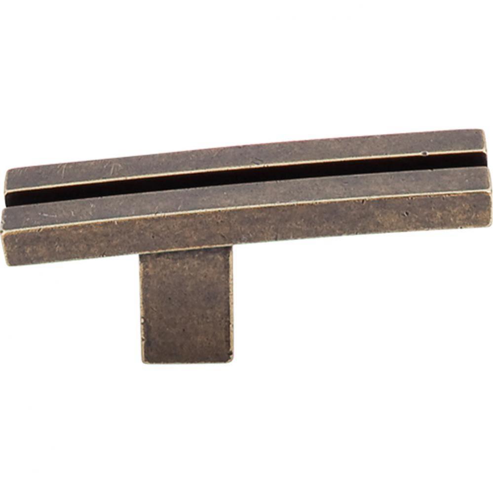 Inset Rail Knob 2 5/8 Inch German Bronze