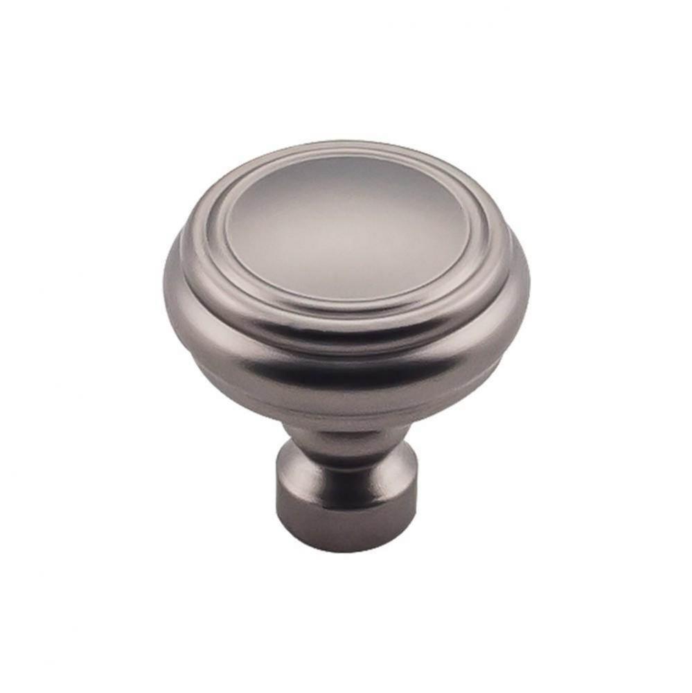 Brixton Rimmed Knob 1 1/4 Inch Ash Gray
