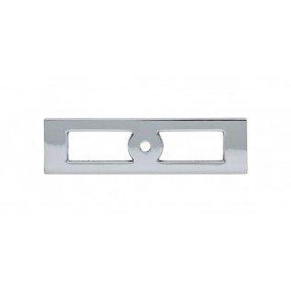 Hollin Knob Backplate 3 3/4 Inch Polished Chrome