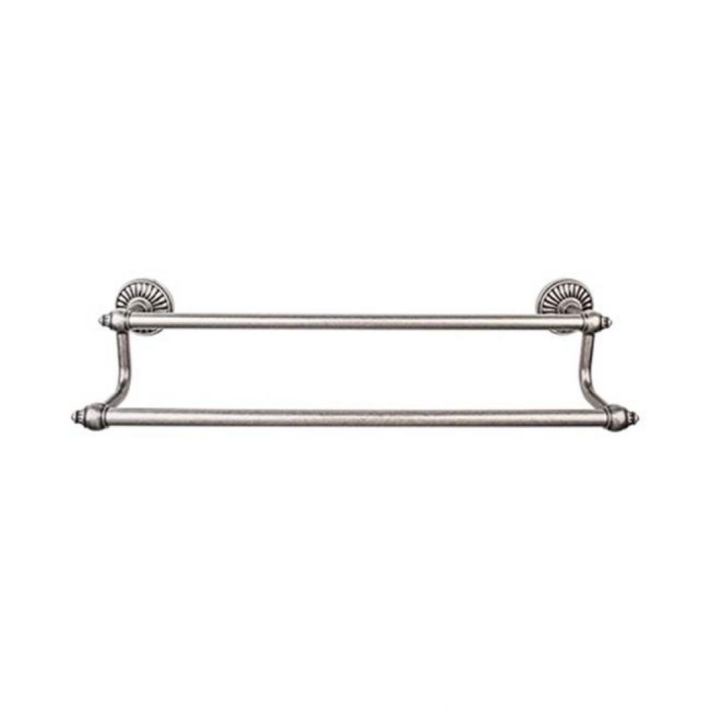 Tuscany Bath Towel Bar 18 Inch Double Antique Pewter