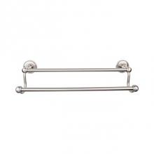 Top Knobs ED11BSNA - Edwardian Bath Towel Bar 30 In. Double - Beaded Bplate Brushed Satin Nickel