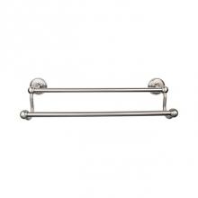 Top Knobs ED11BSND - Edwardian Bath Towel Bar 30 Inch Double - Plain Bplate Brushed Satin Nickel