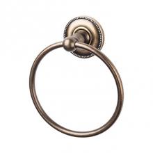 Top Knobs ED5GBZA - Edwardian Bath Ring Beaded Backplate German Bronze