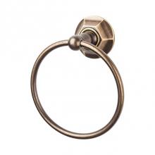 Top Knobs ED5GBZB - Edwardian Bath Ring Hex Backplate German Bronze