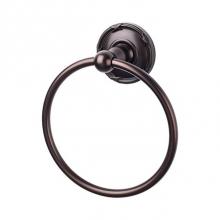 Top Knobs ED5ORBE - Edwardian Bath Ring Ribbon Backplate Oil Rubbed Bronze