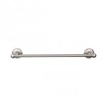 Top Knobs ED6BSND - Edwardian Bath Towel Bar 18 Inch Single - Plain Bplate Brushed Satin Nickel