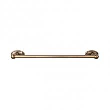 Top Knobs ED6GBZC - Edwardian Bath Towel Bar 18 In. Single - Oval Backplate German Bronze