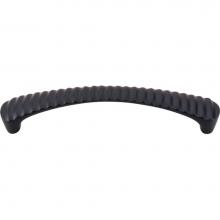 Top Knobs M1135 - Grooved Pull 5 1/16 Inch (c-c) Flat Black