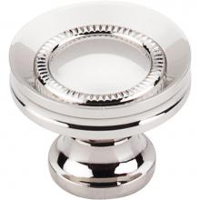 Top Knobs M1325 - Button Faced Knob 1 1/4 Inch Polished Nickel