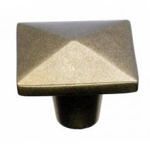 Top Knobs M1521 - Aspen Square Knob 1 1/2 Inch Light Bronze