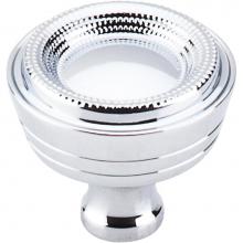 Top Knobs M1620 - Beaded Knob 1 5/16 Inch Polished Chrome