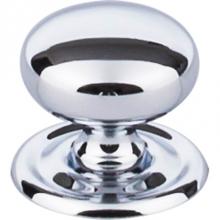 Top Knobs M1890 - Victoria Knob 1 1/4 Inch w/Backplate Polished Chrome