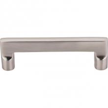 Top Knobs M1972 - Aspen II Flat Sided Pull 4 Inch (c-c) Brushed Satin Nickel