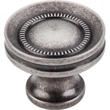 Top Knobs M294 - Button Faced Knob 1 1/4 Inch Pewter Antique