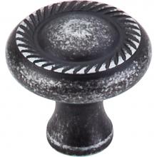 Top Knobs M327 - Swirl Cut Knob 1 1/4 Inch Black Iron