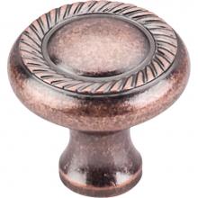 Top Knobs M332 - Swirl Cut Knob 1 1/4 Inch Antique Copper