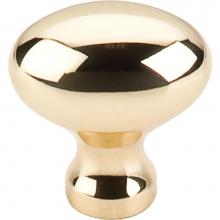 Top Knobs M368 - Egg Knob 1 1/4 Inch Polished Brass
