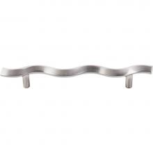 Top Knobs M417 - Wave Pull 5 1/16 Inch (c-c) Brushed Satin Nickel