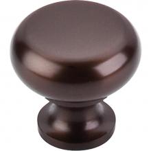 Top Knobs M754 - Flat Faced Knob 1 1/4 Inch Oil Rubbed Bronze