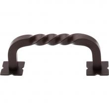 Top Knobs M783 - Square Twist D Pull 3 Inch (c-c) w/Backplates Oil Rubbed Bronze