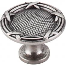 Top Knobs M941 - Ribbon and Reed Knob 1 1/4 Inch Pewter Antique