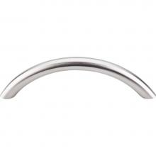 Top Knobs SS14 - Solid Bowed Bar Pull 3 3/4 Inch (c-c) Brushed Stainless Steel
