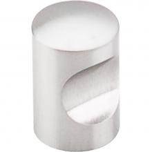 Top Knobs SS20 - Indent Knob 5/8 Inch Brushed Stainless Steel