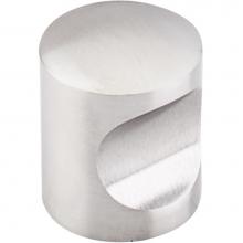 Top Knobs SS22 - Indent Knob 1 Inch Brushed Stainless Steel