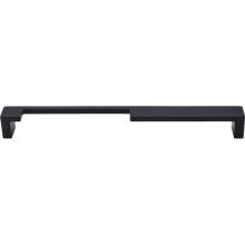 Top Knobs TK258BLK - Modern Metro Notch Pull A 9 Inch (c-c) Flat Black