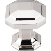 Top Knobs TK286PN - Emerald Knob 1 1/8 Inch Polished Nickel