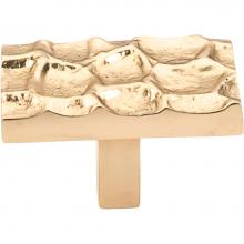 Top Knobs TK303BR - Cobblestone Rectangle Knob 1 7/8 Inch Brass