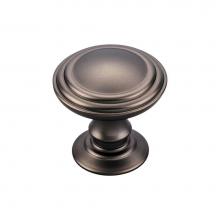 Top Knobs TK320AG - Reeded Knob 1 1/4 Inch Ash Gray