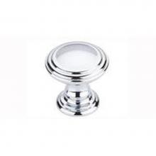 Top Knobs TK320PC - Reeded Knob 1 1/4 Inch Polished Chrome
