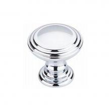 Top Knobs TK321PC - Reeded Knob 1 1/2 Inch Polished Chrome
