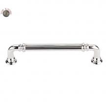 Top Knobs TK323PN - Reeded Pull 5 Inch (c-c) Polished Nickel