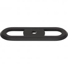 Top Knobs TK3351BLK - Brockwell Backplate 2 3/4 Inch Flat Black