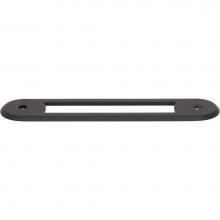 Top Knobs TK3352BLK - Brockwell Backplate 3 3/4 Inch (c-c) Flat Black