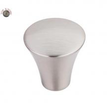 Top Knobs TK380BSN - Shrewsbury Knob 1 1/8 Inch Brushed Satin Nickel